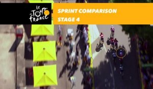 Sprint comparaison / comparison - Arnaud Démare - Étape 4 / Stage 4 - Tour de France 2017