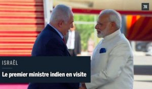 Visitie historique d'un premier ministre indien en Israël
