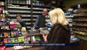 Tabac : paquet de cigarettes à 10 euros en vue