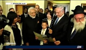 Israël: Narendra Modi rencontre le fils des victimes de l’attentat de Bombay