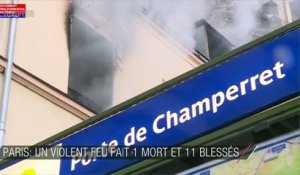 Paris: un violent feu fait 1 mort et 11 blessés