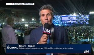 Sport - Israël: cérémonie d'ouverture des 20ème Maccabiades à Jérusalem