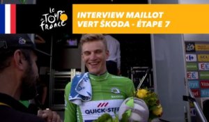 L'interview du maillot vert ŠKODA - Étape 7 - Tour de France 2017