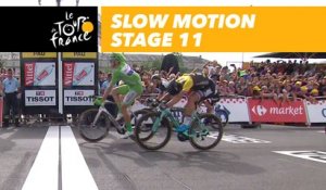 L'arrivée au ralenti / Finish in slow motion - Étape 11 / Stage 11 - Tour de France 2017