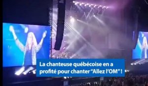 Céline Dion lance un "Allez l'OM" et enflamme le Vélodrome !