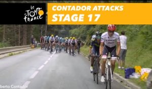 Contador attaque / attacks - Étape 17 / Stage 17 - Tour de France 2017