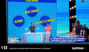 La Télé même l’été, le jeu : Gilles Verdez imite Elodie Gossuin à l’Eurovision (vidéo)