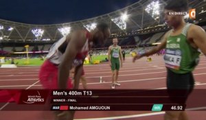 Record du monde du 400m T13 hommes pour Mohamed Amguoun