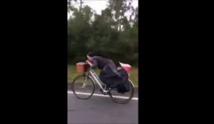 Cette none est prête pour le tour de france... Ahaha