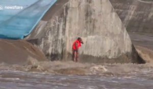 Un homme sauvé de la noyade grâce un un drone qui lui envoie une bouée