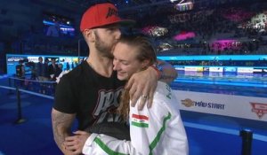 Natation: Championnat du monde - L'interview de Hosszu accompagnée de son mari/coach