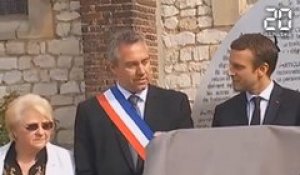 Emmanuel Macron rend hommage au Père Hamel à Saint-Étienne-du-Rouvray