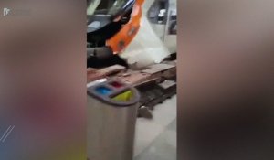 Accident de train à Barcelone: une cinquantaine de blessés