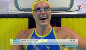 Sarah Sjöström décroche son troisième titre des Mondiaux ! La Française Anna Santamans 7e