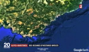 Alpes-Maritimes : des dizaines d'hectares brûlés
