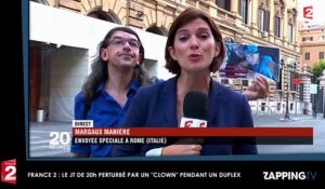 France 2 : Le JT de 20h perturbé par un "clown" en plein duplex (Vidéo)