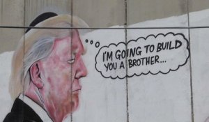 Cisjordanie : un portrait géant de Trump sur le mur de séparation