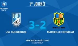 J1 : USL Dunkerque - Marseille Consolat (3-2) le résumé