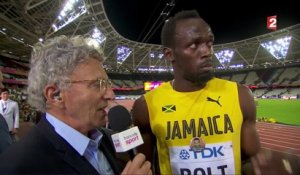 Mondiaux d'athlétisme : Bolt : "J'ai pris un mauvais départ"