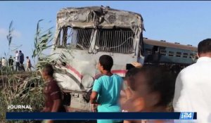 Egypte: 37 personnes tuées dans une collision de deux trains