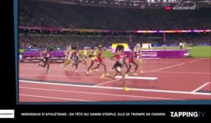 Mondiaux d'Athlétisme : en tête du 3000m steeple, elle se trompe de chemin ! (vidéo)