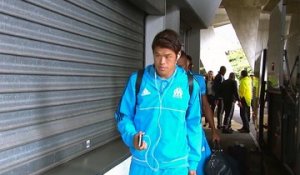 Nantes-OM | L'arrivée du bus des Olympiens