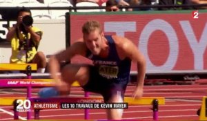 Athlétisme : les 10 travaux de Kévin Mayer