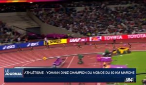 Athlétisme: Yohann Diniz, champion du monde 50km de marche