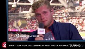 Mondiaux d'Athlétisme : Kevin Mayer fond en larmes en direct dans Stade 2 (Vidéo)