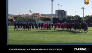 Attentat de Barcelone : Le FC Barcelone observe une minute de silence en hommage aux victimes (vidéo)