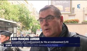 Paris : la mise à l’abri de migrants dans le XVe arrondissement crée la polémique