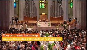 Attentats en Catalogne : une messe célébrée à la Sagrada Familia en hommage aux victimes