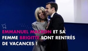 Emmanuel et Brigitte Macron de retour à Paris : les vacances sont finies !