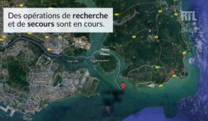 Collision entre un destroyer américain et un navire marchand : 10 marins portés disparus