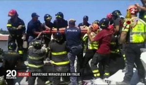 Séisme en Italie : un sauvetage miraculeux
