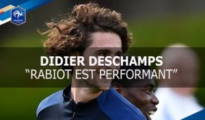 Deschamps : "Rabiot est vraiment performant"