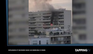 Paris : Une explosion et un incendie dans un immeuble font trois blessés dont un grave (vidéo