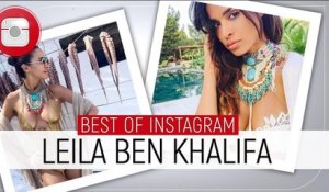 Plateaux télé, voyages, bikinis et selfies... le best-of Instagram de Leila Ben Khalifa