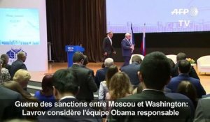 Moscou:Lavrov considère l'équipe Obama responsable des sanctions