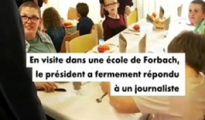 Agacé , Emmanuel Macron reproche à des journalistes de France 2 de "s'intéresser trop à eux-mêmes et pas assez au pays"