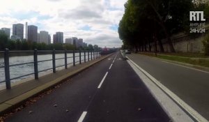 Une piste cyclable a ouvert sur les berges de Seine