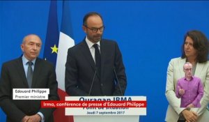 #Irma "Quatre personnes décédées ont été retrouvées sur l'île de Saint-Martin", Edouard Philippe