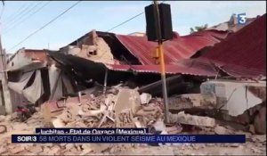 Mexique : un terrible séisme fait au moins 58 morts
