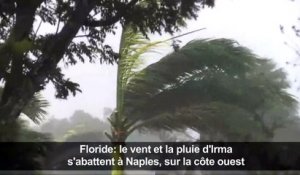 Floride: le vent et la pluie d'Irma s'abattent sur la côte ouest