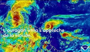 Les rafales de l'ouragan Irma balayent les côtes de la Floride