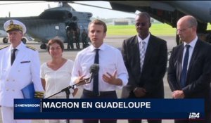Emmanuel Macron est arrivé en Guadeloupe