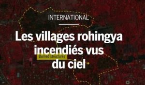 Rohingya : les villages incendiés vus du ciel