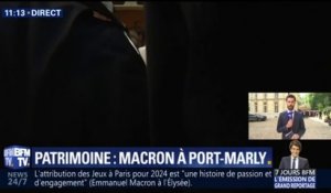 Journées du patrimoine: Macron est arrivé au Château de Monte-Cristo, à Port-Marly