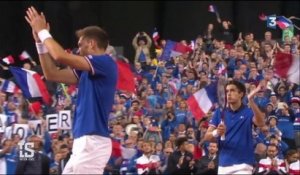 VIDÉO. Tennis – Coupe Davis : portée par son public, la France touche au but