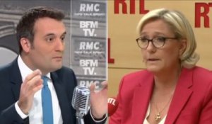 FN : Florian Philippot et Marine Le Pen divorcent presque en direct